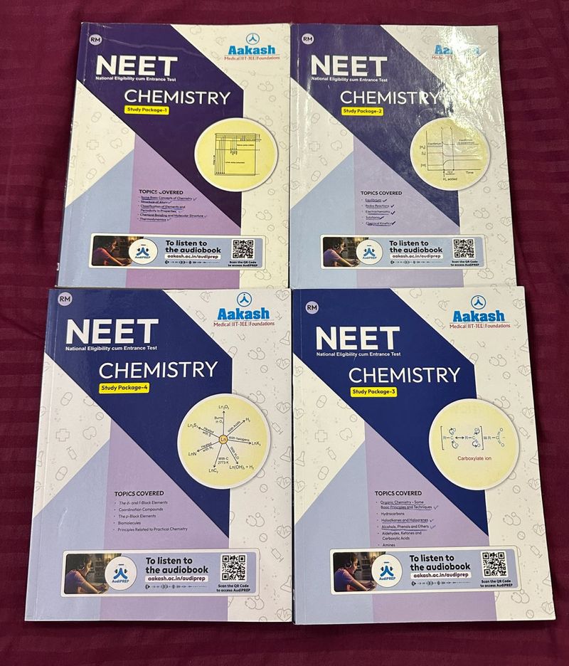 Aakash NEET Chemistry Study Package – Set of 4 Boo