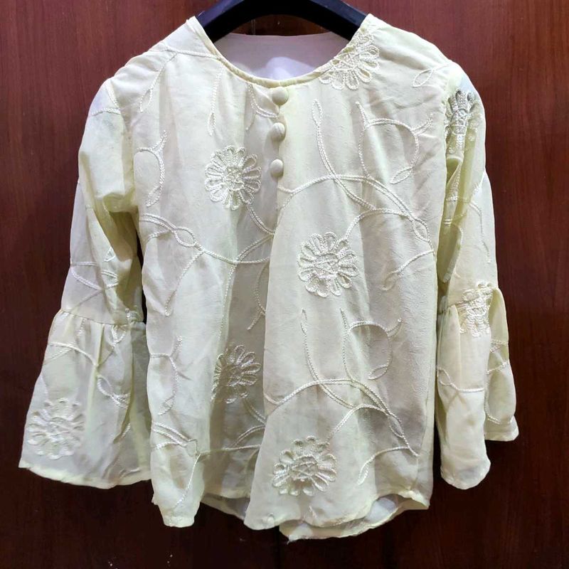 Floral Embroidered Top