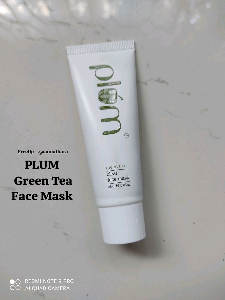 PLUM Green Tea Clear Face Mask