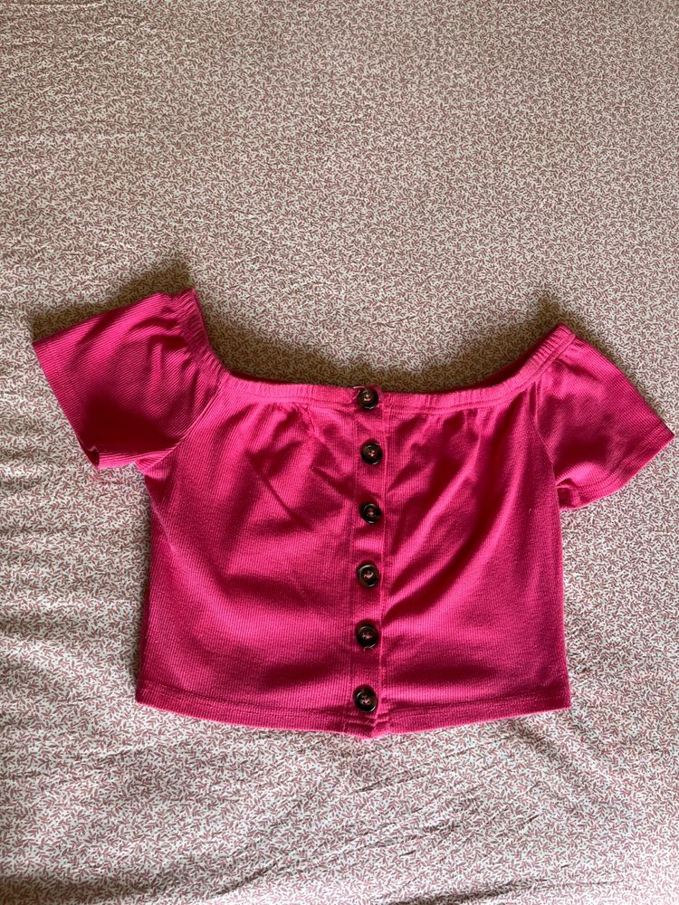 Women Hot Pink Top