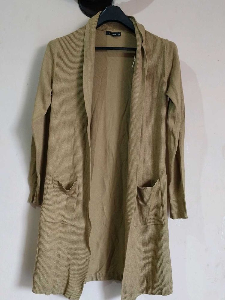 dusky brown colour cardigan