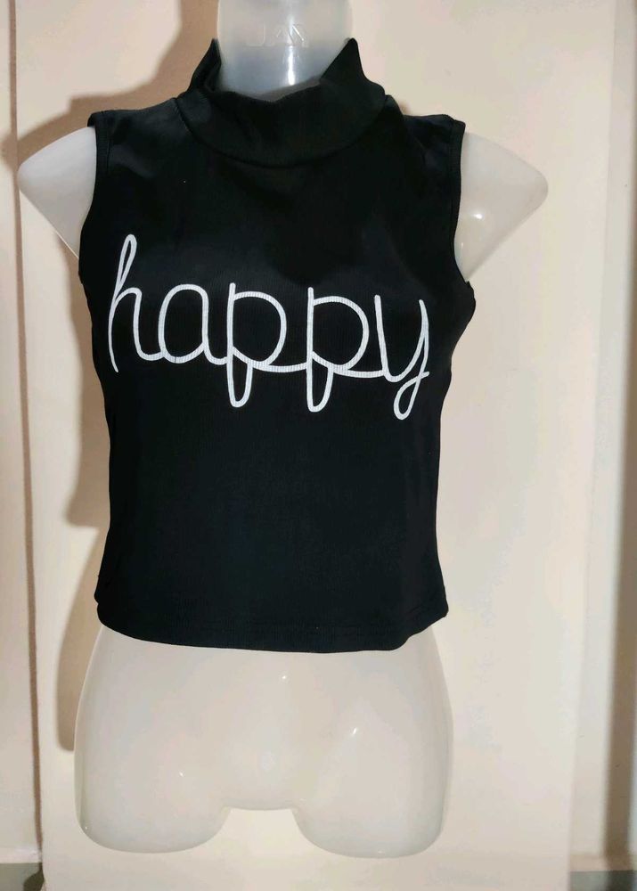 Black Happy Top