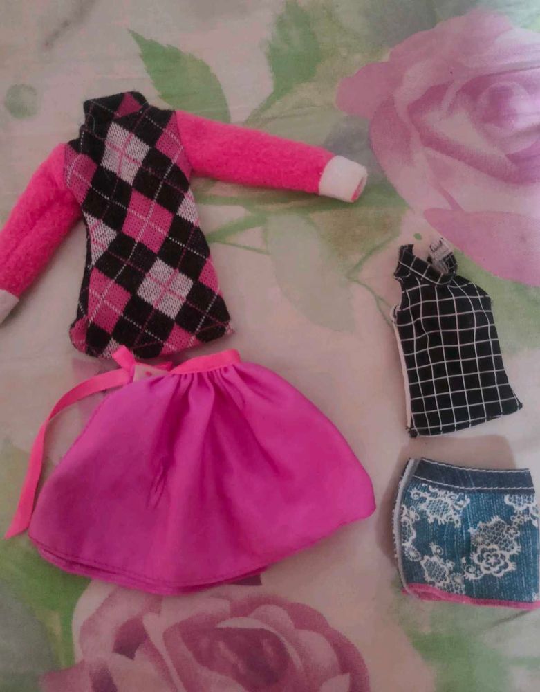 Six Pieces Doll Clothes Bundle