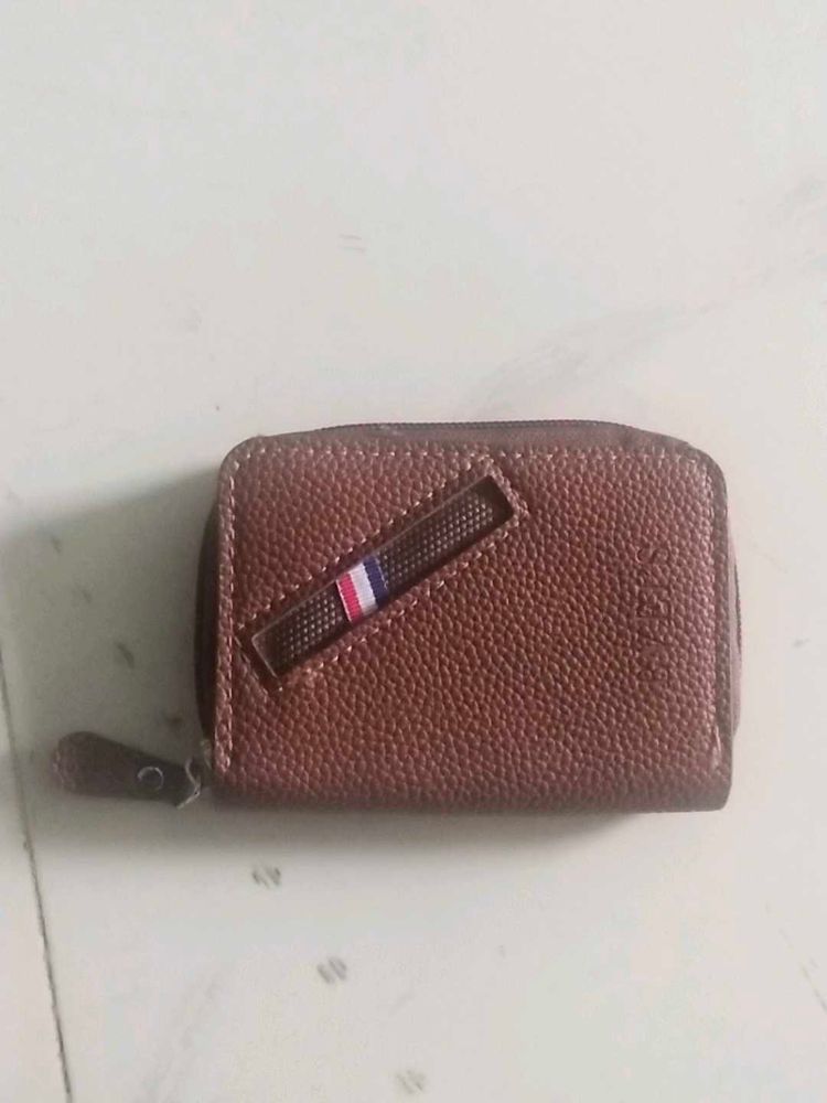 Brown Wallet with Stylish Detail