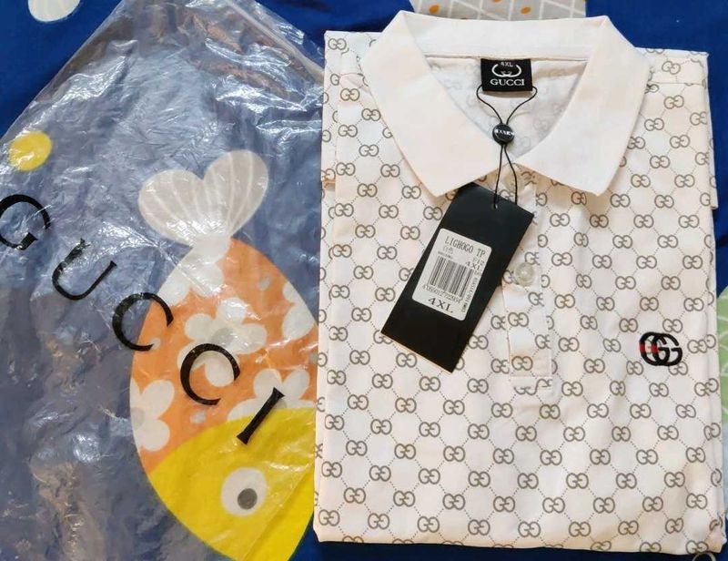 Gucci Patterned Polo Shirt