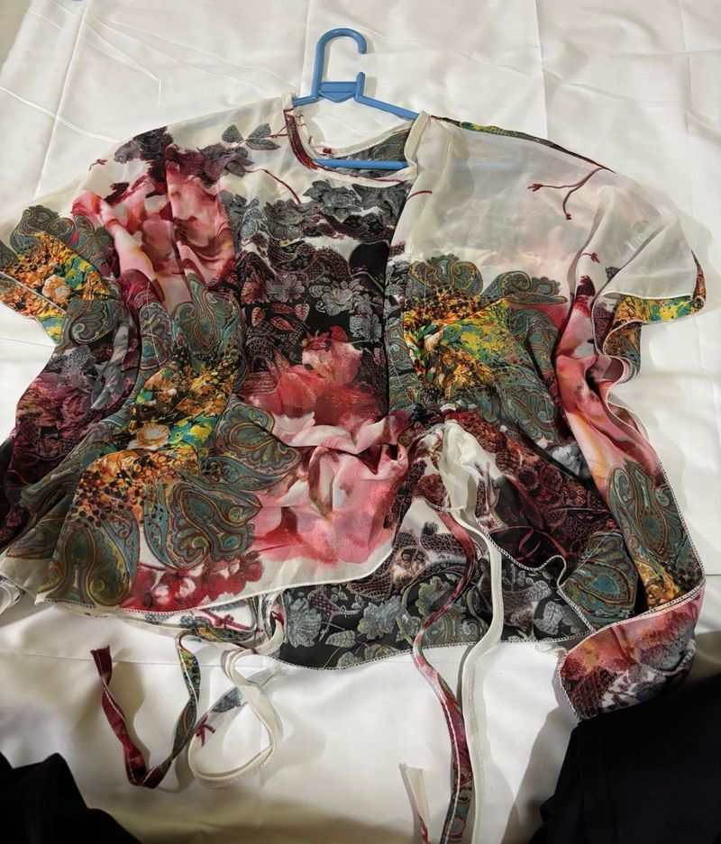 Floral Print Kimono Jacket