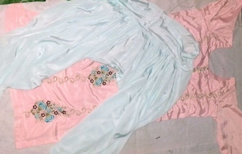 Pinky Silk Suit