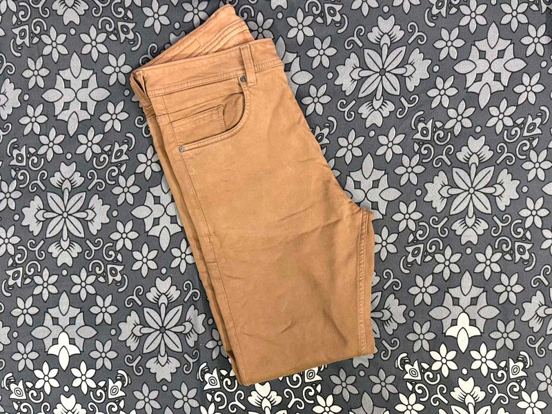 Tan Slim Fit Jeans