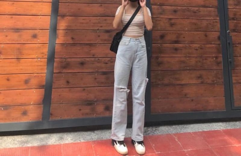 Ripped Light Wash Jeans