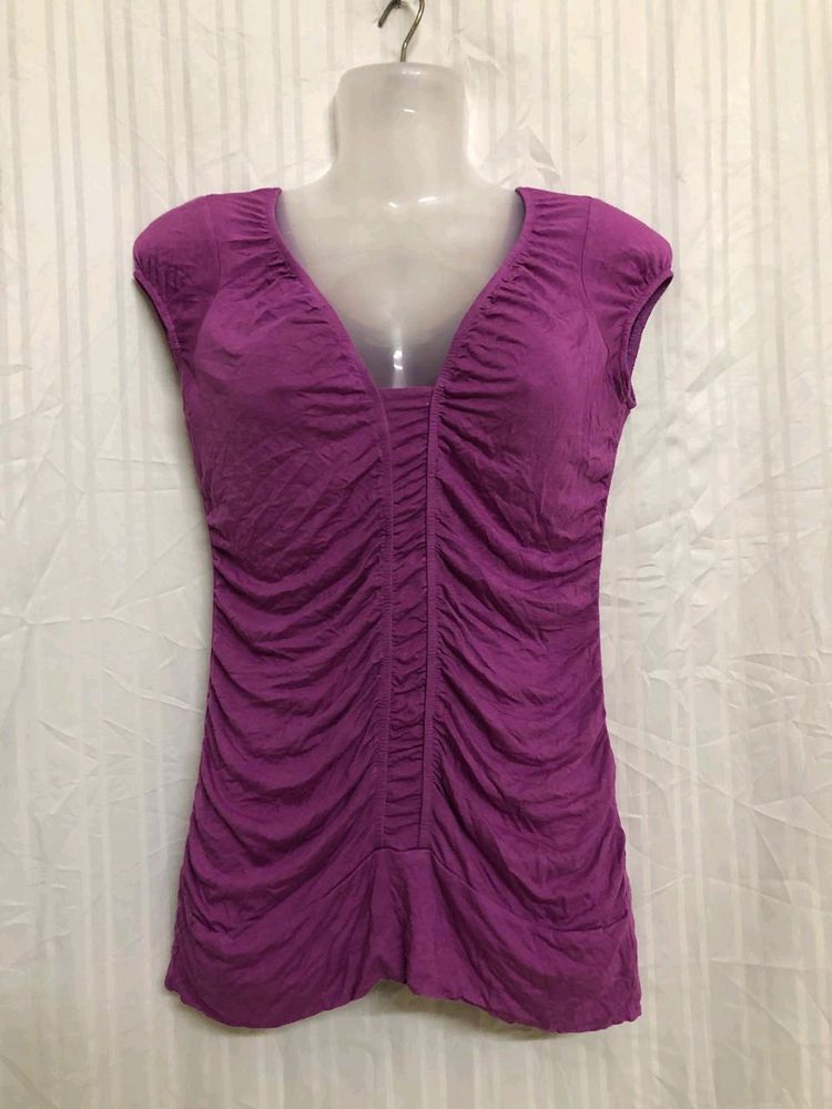 Clockhouse Purple Short Sleeve Top