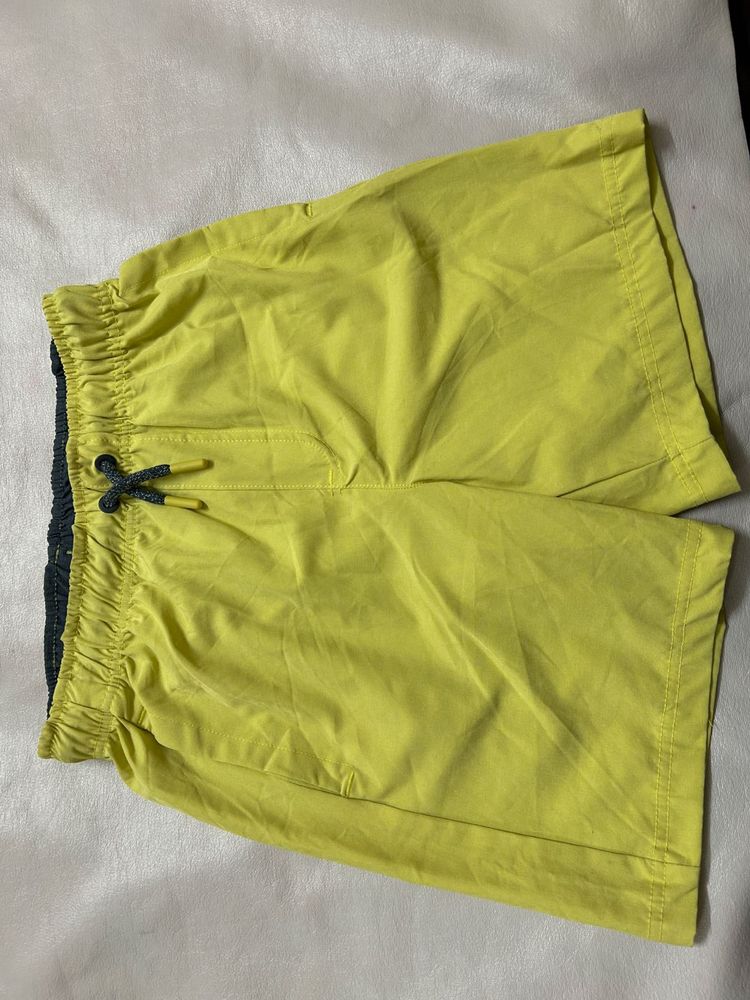 Boys&#39; Neon Yellow Pull-On Shorts