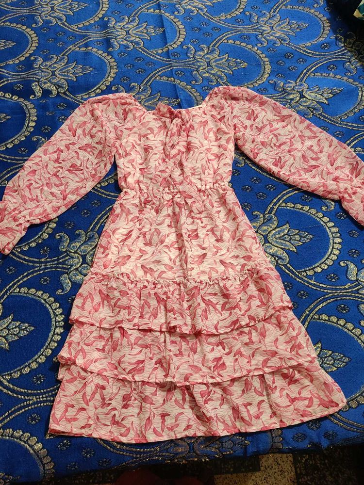 Floral Print Tiered Dress