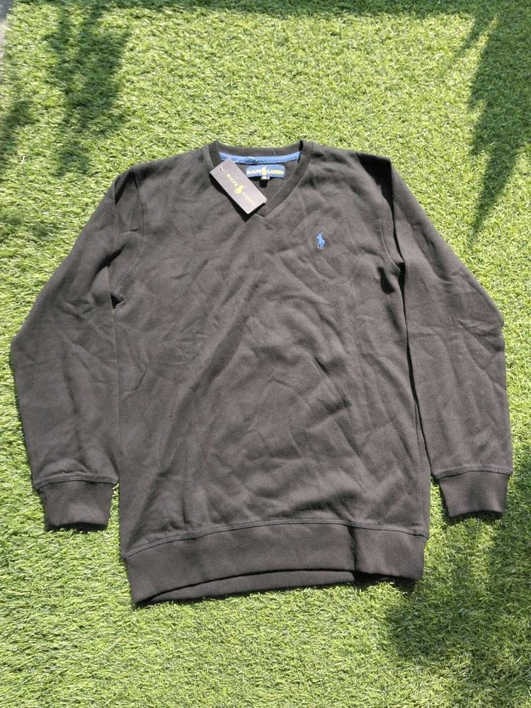 XL Ralph Lauren Black V-Neck Sweater