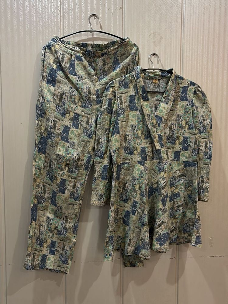 Patterned Two-Piece Set