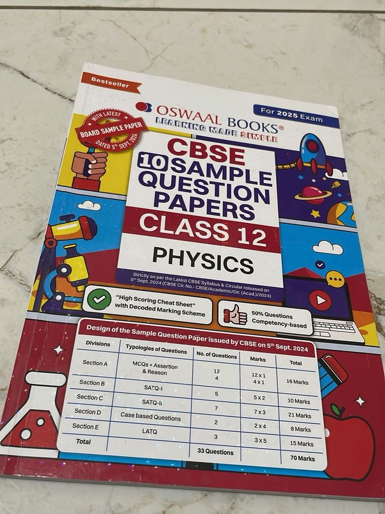 OSWAL BOOKS FOR SAMPLE QUESTION PAPERS CLASS 12