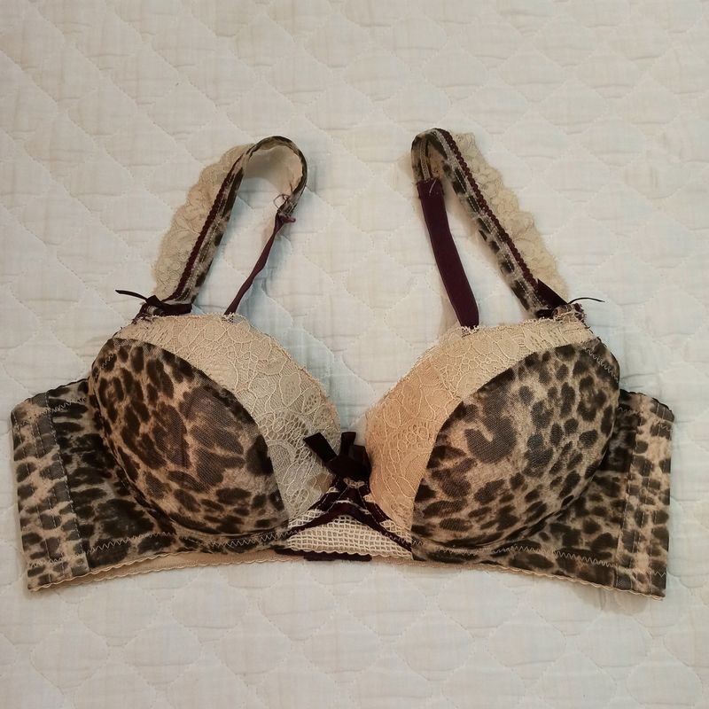Animal Print Padded Bra
