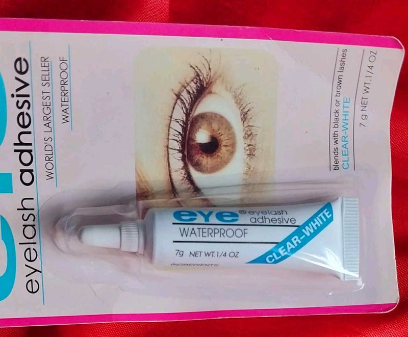 Eyelash Adhesive - Clear White, Waterproof