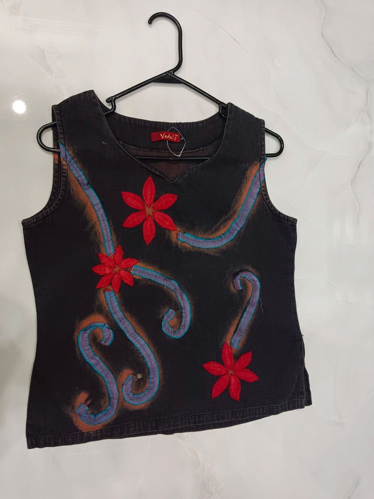 Denim Short Kurti