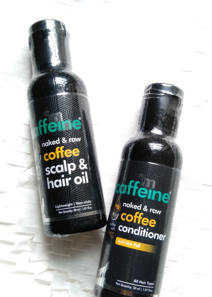 M Caffeine Naked &amp; Raw Hair Oil And Conditioner