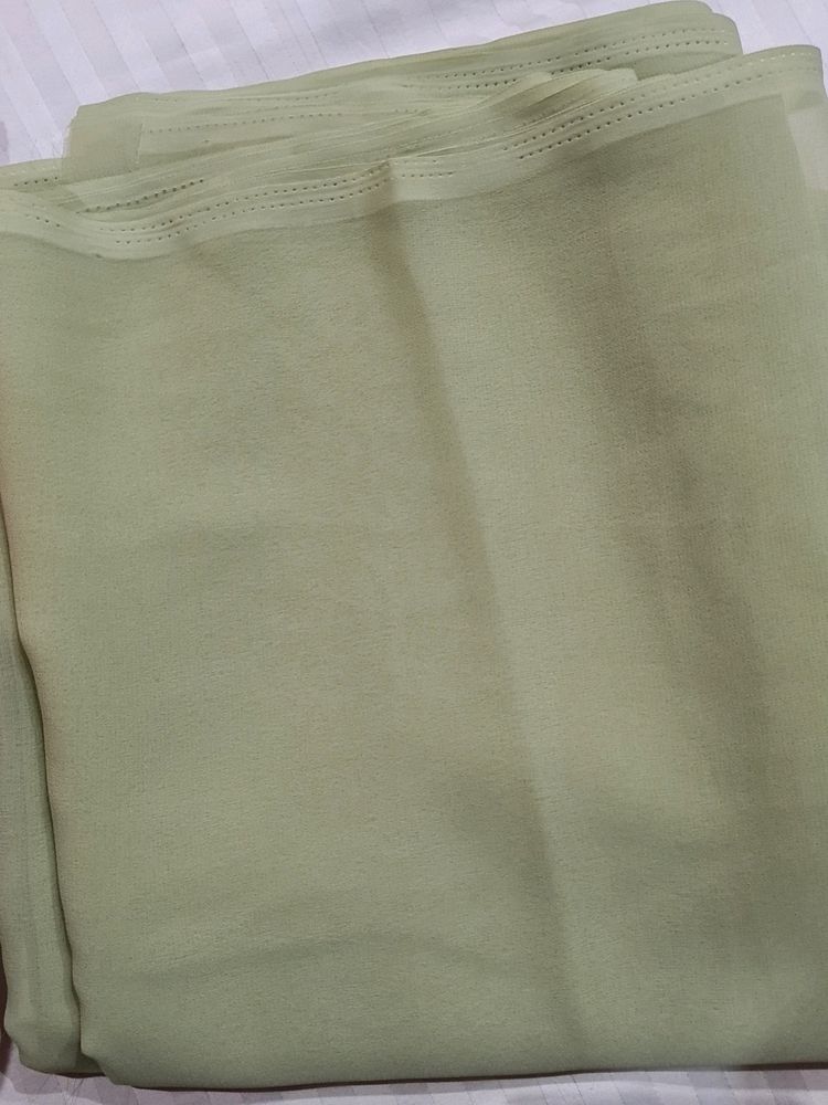 Olive Green Georgette Cloth Piece