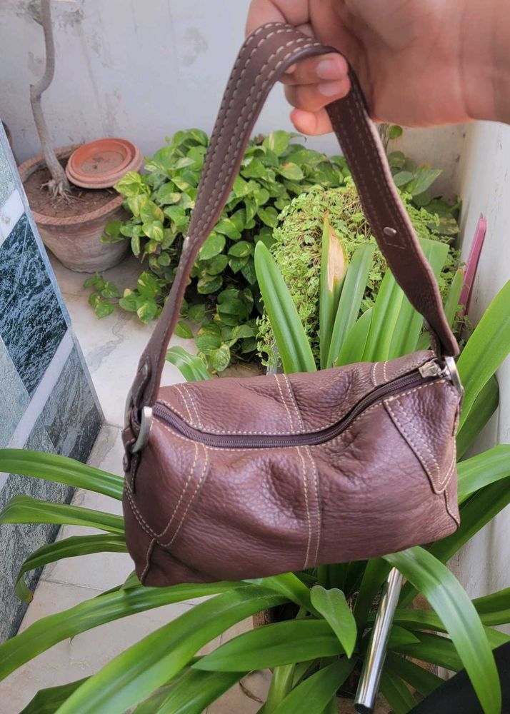 Fossil Geniune Leather Brown Baguette