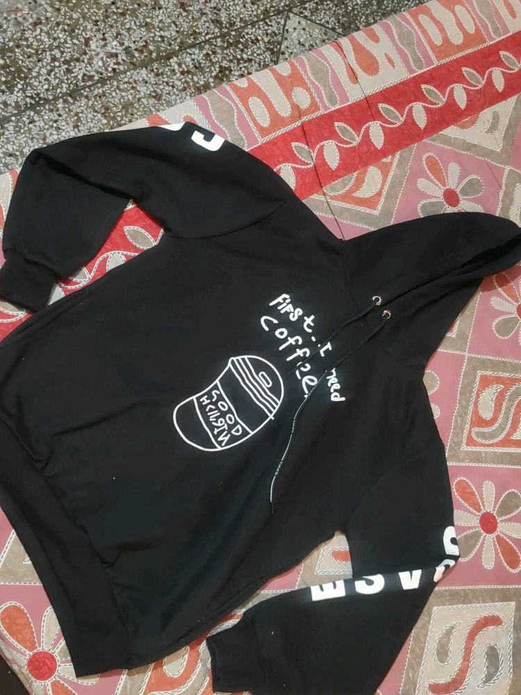 winter sale Black Coffee Hoodie 32 size