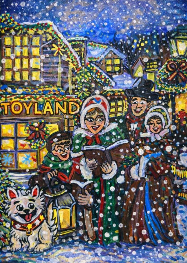 Toyland Carolers Painting