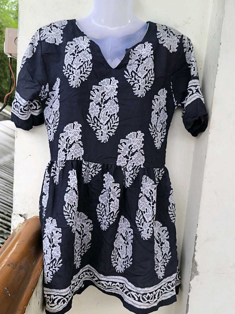 Floral Print Tunic Dress