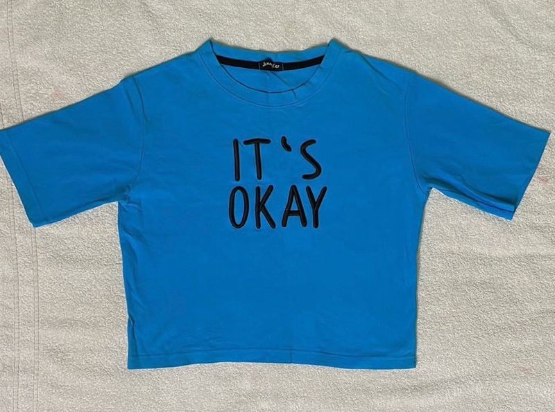 Blue Crop Top For Women 💙
