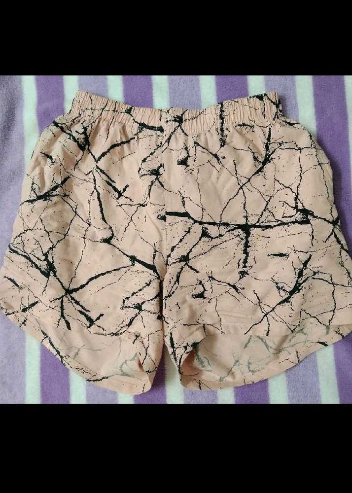 Abstract Print Shorts