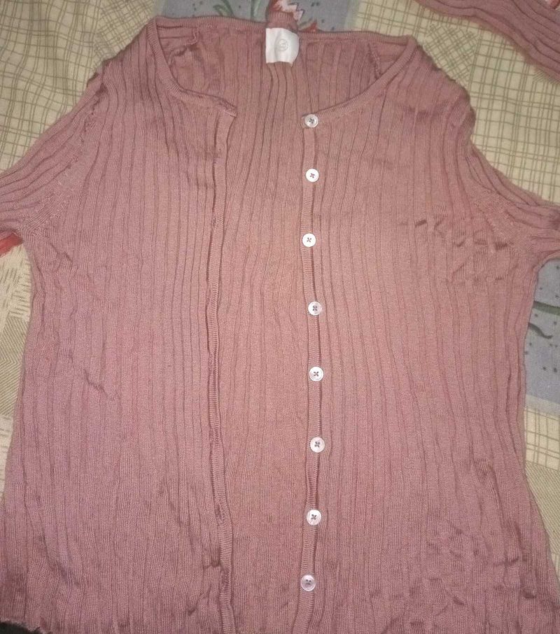 Ribbed Cardigan