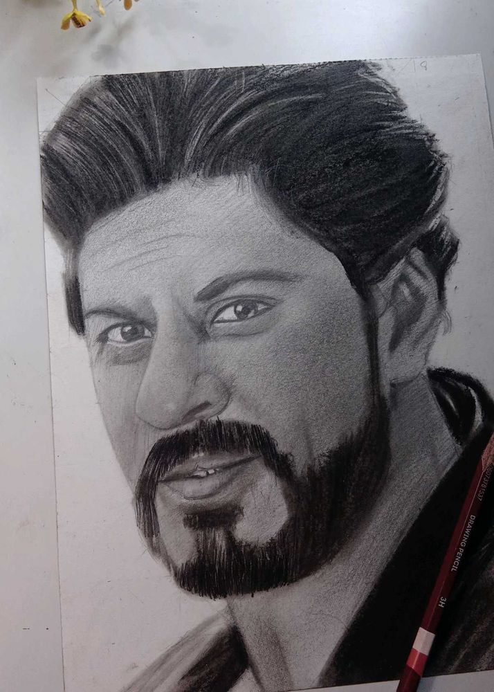 Shah Rukh Khan Pencil Portrait