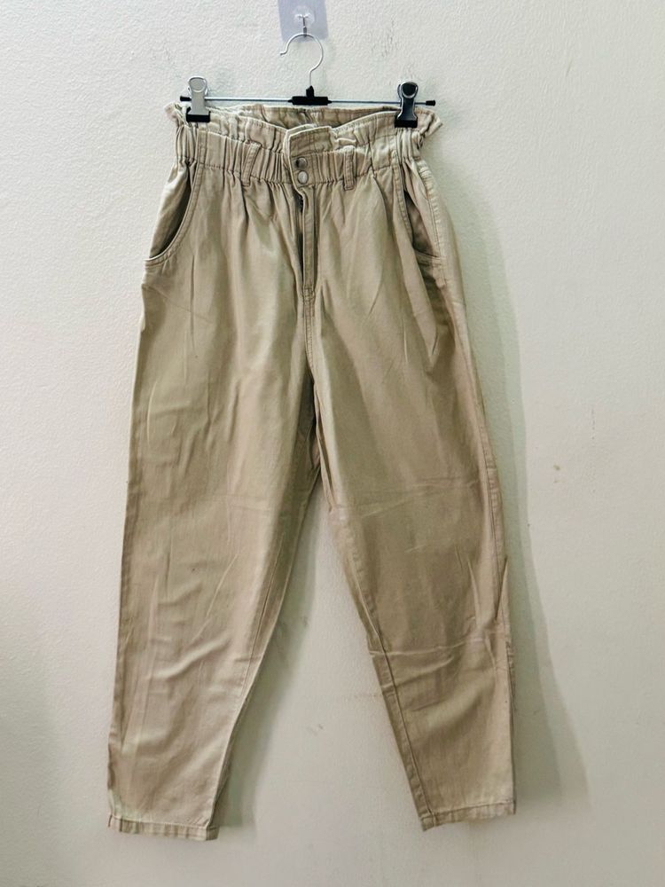 H&amp;M Cinched Waist Trousers