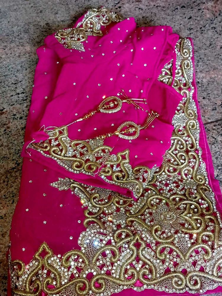 Pure Zardozi Wedding Saree