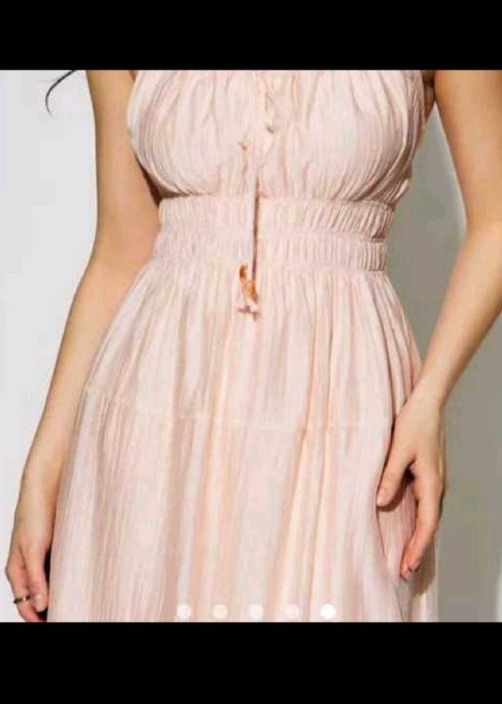 Blue Gathered Dress