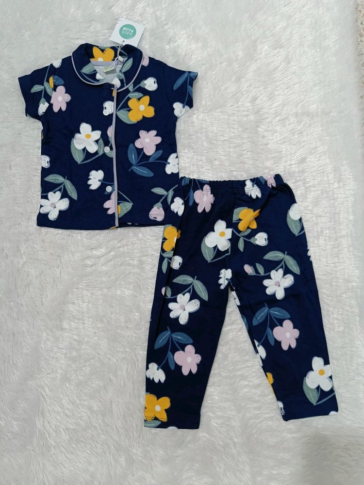Kids Night Suit (Navy Blue)