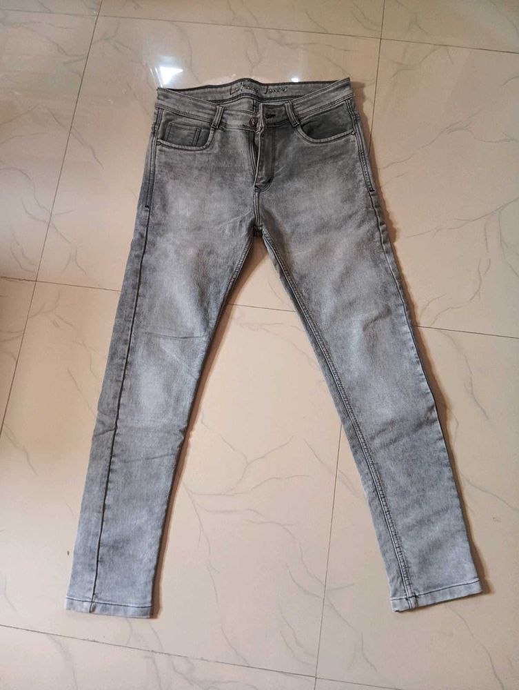 Gray Denim Jeans