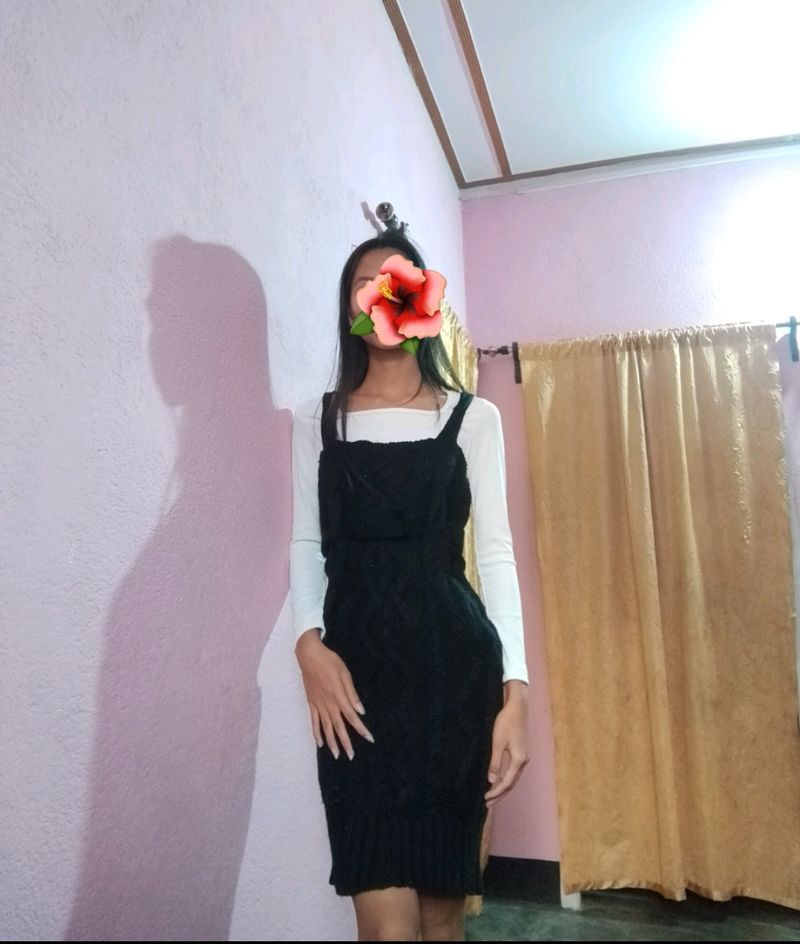 Woolen Bodycon Dress