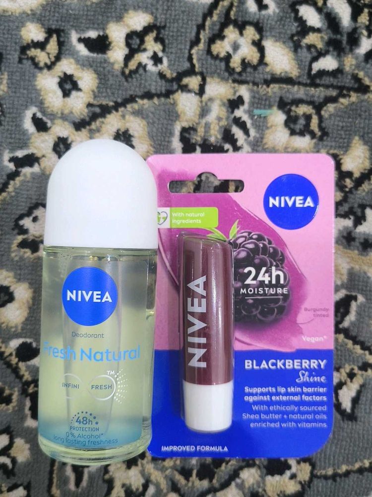 Nivea Deodorant &amp; Lip Balm