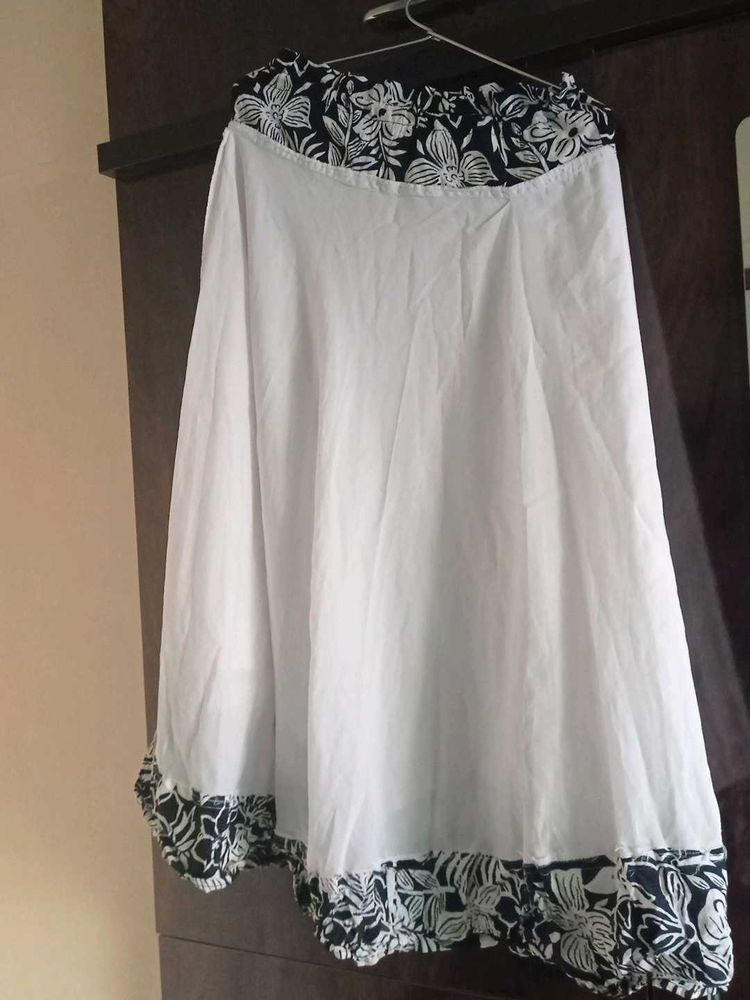 Black And White Skirt For Daily Wear