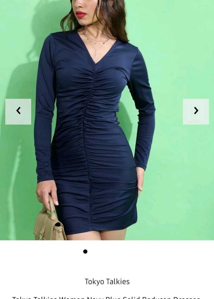 Blue Long Sleeve short dress 💙