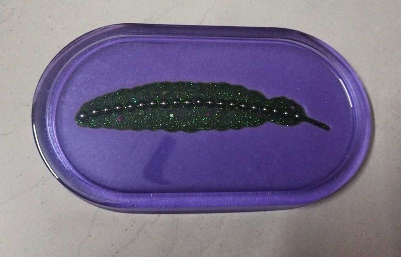 Resin Feather Tray