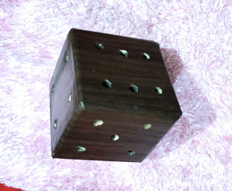 Wooden Dice Decor/ Pen Holder