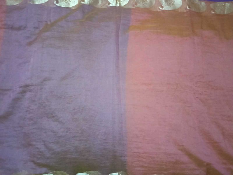 GentlyUsed Mustard and Purple Border SuperNet Sare