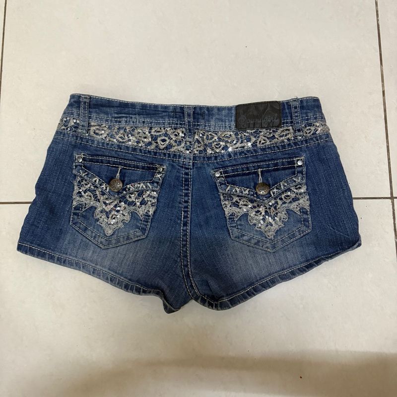 Y2K Embellished Denim Shorts