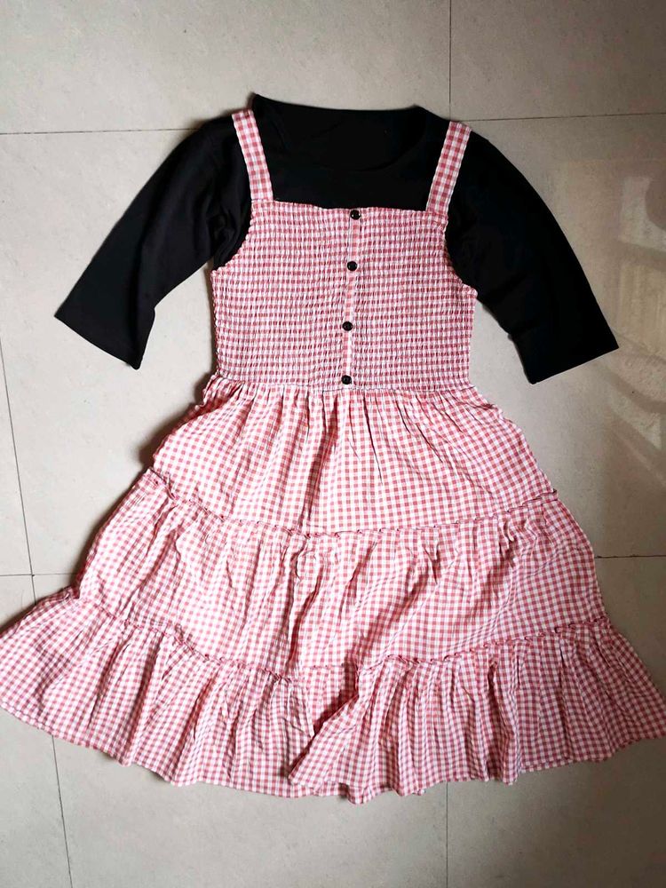 Pink Gingham Sundress