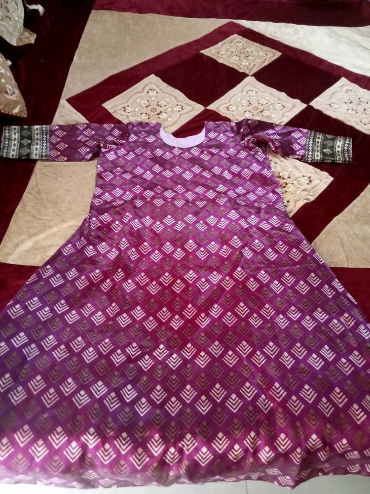 Purple long Kurta
