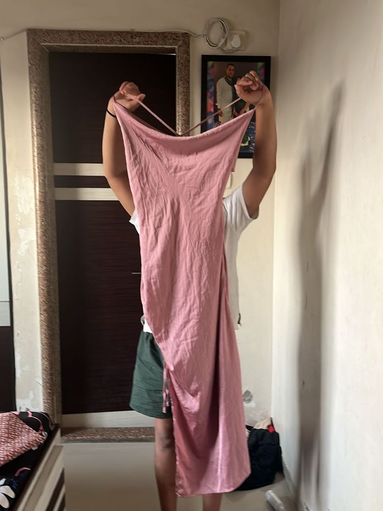 Pink Slip Dress