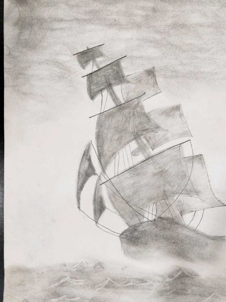 Ship Sketch Art