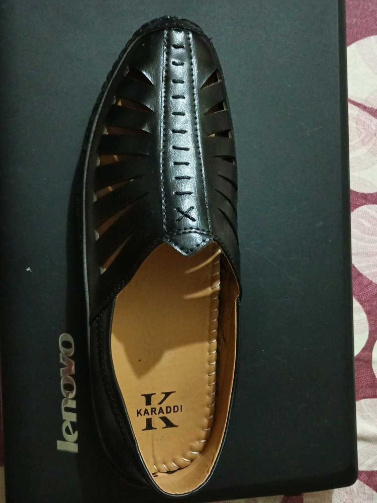 Men's Black Ethnic Mojari